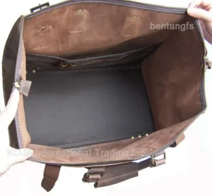 Duża skórzana torba podróżna vintage