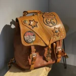 Skórzany plecak antykradzieżowy unisex