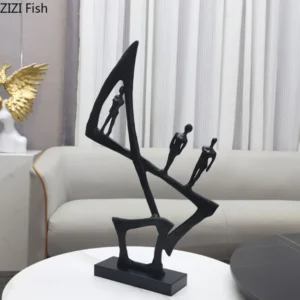 Abstrakcyjna figurka postaci w pozie sportowej - ujęcie produktu