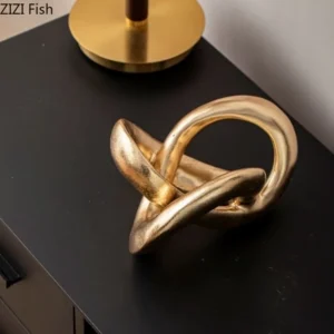 Abstrakcyjna drewniana statuetka minimalistyczna