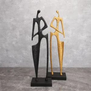 Żeliwna statuetka nóż do siana