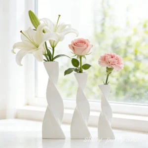 Ceramiczny wazon dekoracyjny 3 szt. w kształcie kosmity