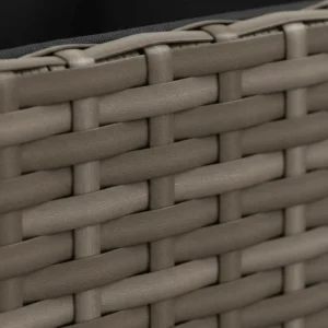 Doniczka dekoracyjna 32 cm rattanowa z żywicy