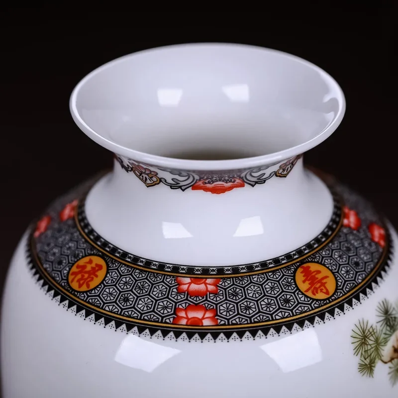 Ceramiczny wazon dekoracyjny gładki, tradycyjny