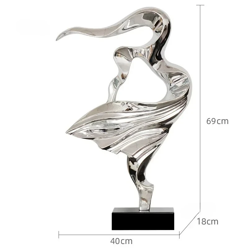 Abstrakcyjna drewniana statuetka minimalistyczna