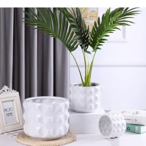 Ceramiczny wazon dekoracyjny minimalistyczny, porcelanowy