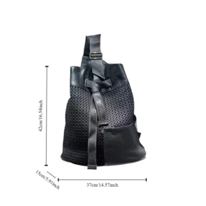 Torebka damska bucket bag nylonowa, lekka