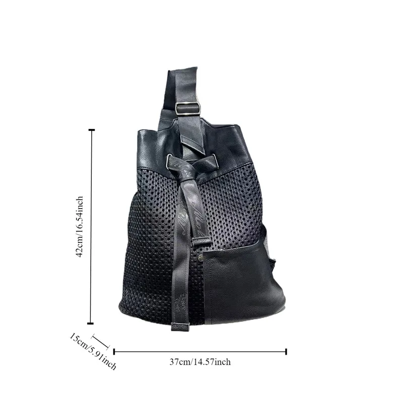 Torebka damska bucket bag nylonowa, lekka