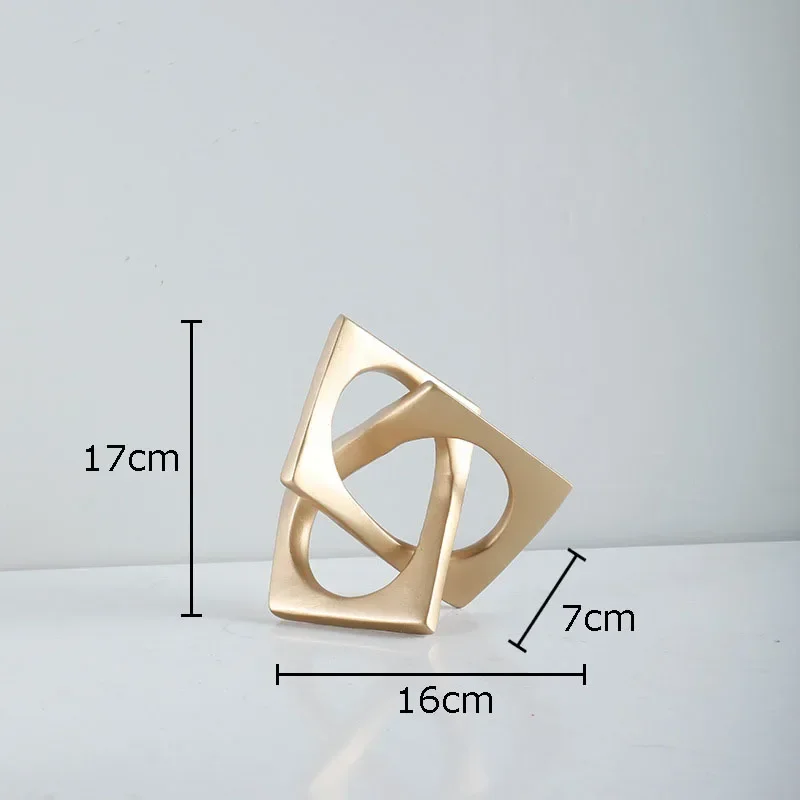Abstrakcyjna drewniana statuetka minimalistyczna
