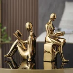 Figurka dekoracyjna 2 szt. ceramiczna