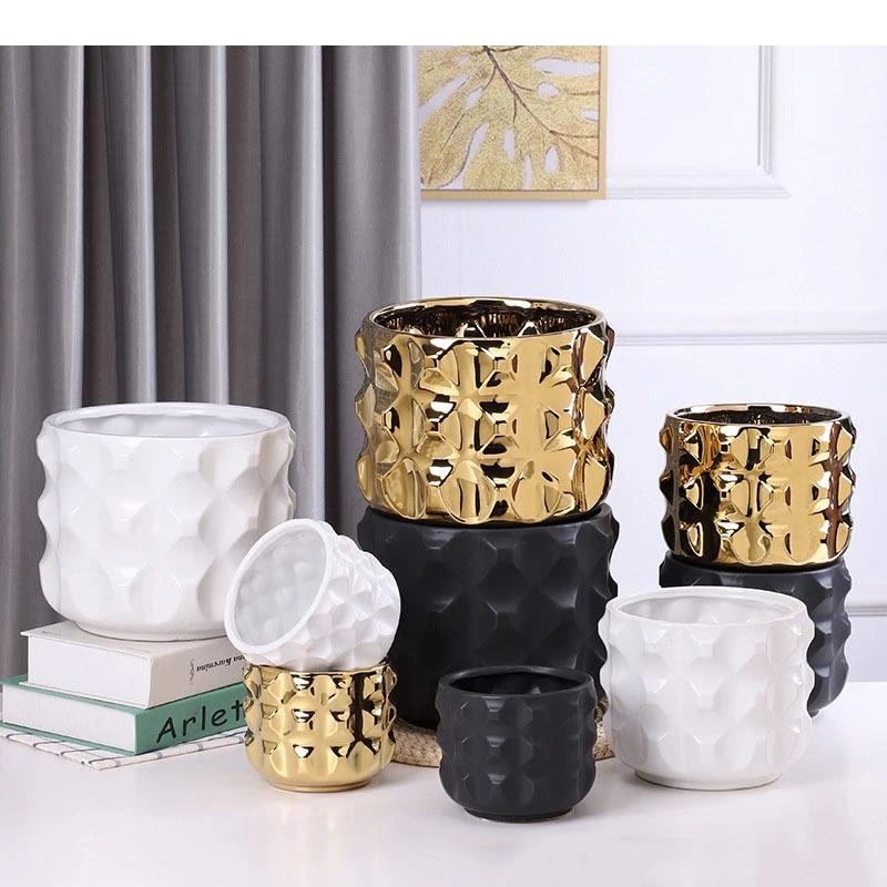 Ceramiczny wazon dekoracyjny minimalistyczny, porcelanowy