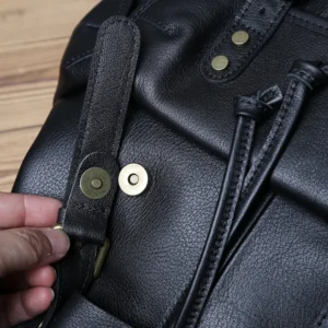 Skórzany plecak antykradzieżowy unisex