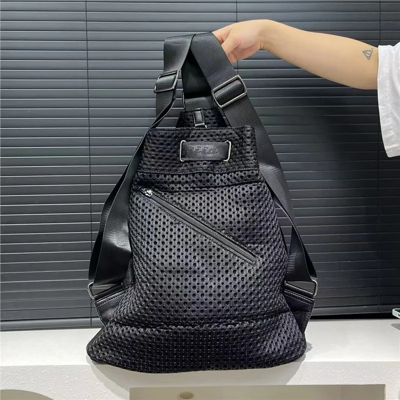 Torebka damska bucket bag nylonowa, lekka