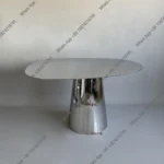 Stół barowy ze stali nierdzewnej, industrialny, mały