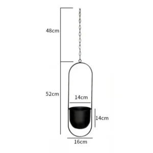 Wisząca dekoracja ogrodowa metalowa