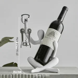 Stojak na wino w kształcie postaci