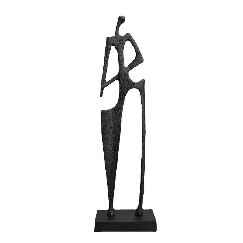 Żeliwna statuetka nóż do siana