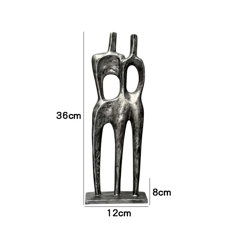 Abstrakcyjna drewniana statuetka minimalistyczna
