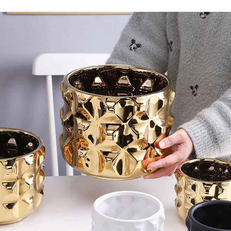 Ceramiczny wazon dekoracyjny minimalistyczny, porcelanowy