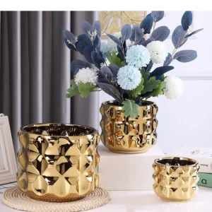 Ceramiczny wazon dekoracyjny minimalistyczny, porcelanowy