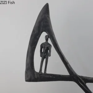 Abstrakcyjna figurka postaci w pozie sportowej - ujęcie produktu