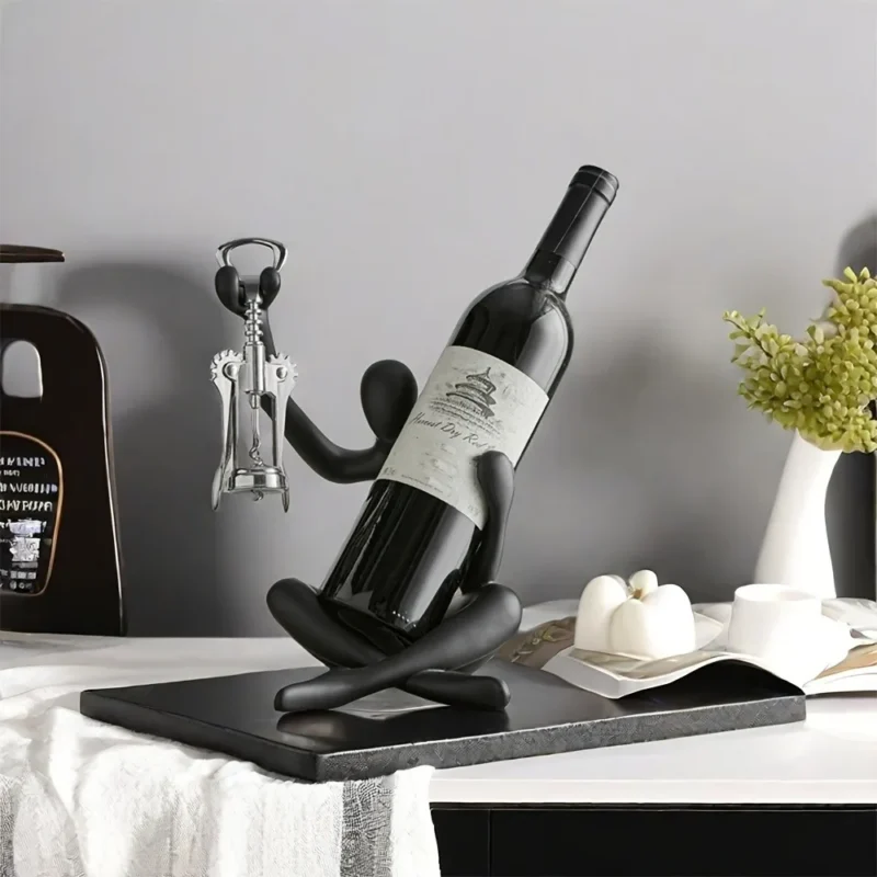 Stojak na wino w kształcie postaci
