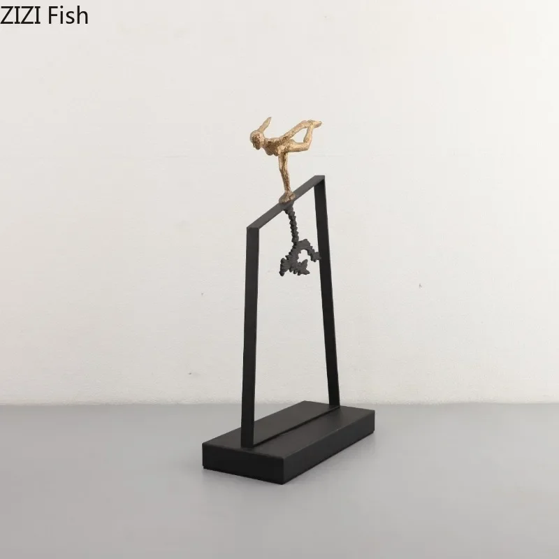Figurka dekoracyjna metalowa