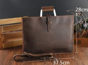 Skórzana torba biznesowa na laptopa