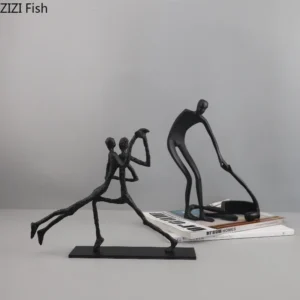 Abstrakcyjna figurka postaci w pozie sportowej - ujęcie produktu