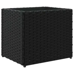 Doniczka dekoracyjna 2 szt. 32 cm rattanowa