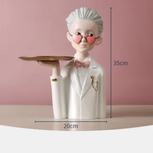 Figurka para z kwiatami organizer