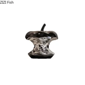 Ceramiczne złote jabłko do dekoracji biurka