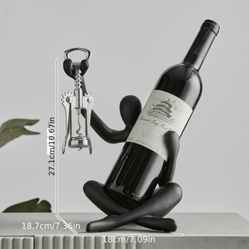 Stojak na wino w kształcie postaci