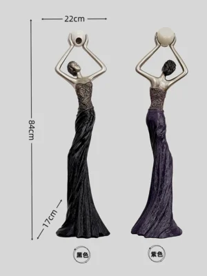 Figurka dekoracyjna 84 cm z żywicy