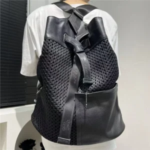 Torebka damska bucket bag nylonowa, lekka