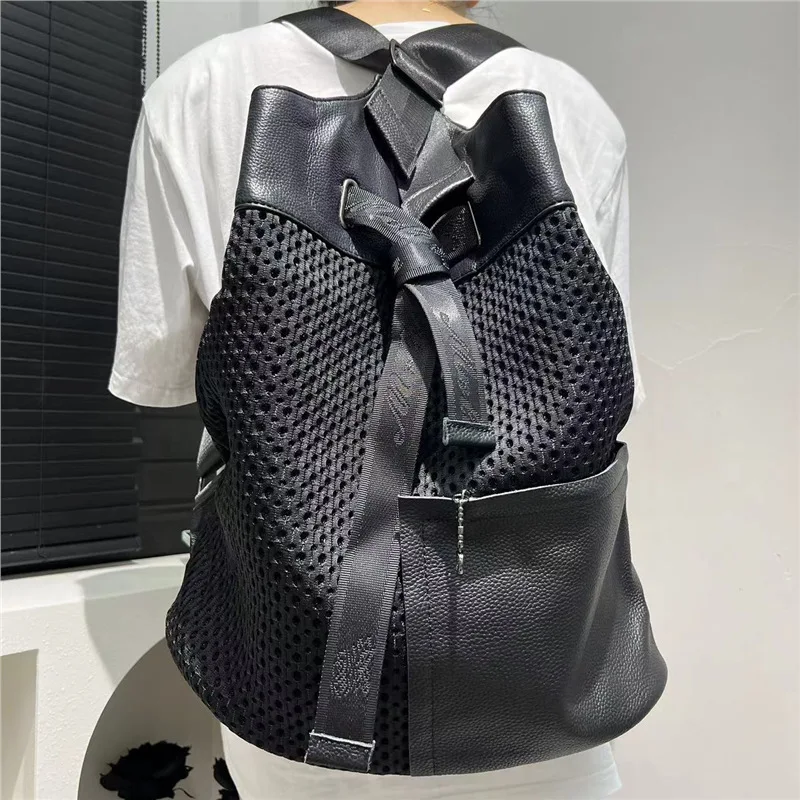 Torebka damska bucket bag nylonowa, lekka