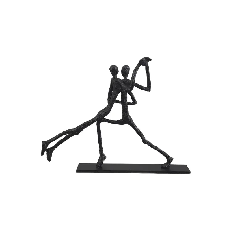 Abstrakcyjna drewniana statuetka minimalistyczna