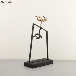 Figurka dekoracyjna metalowa