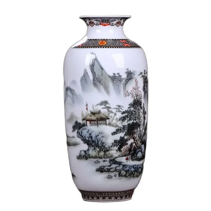 Ceramiczny wazon dekoracyjny gładki, tradycyjny