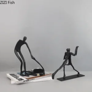 Abstrakcyjna figurka postaci w pozie sportowej - ujęcie produktu