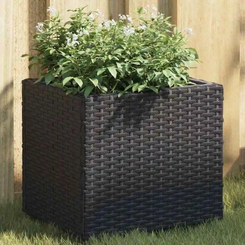 Doniczka dekoracyjna 2 szt. 32 cm rattanowa