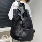 Torebka damska bucket bag nylonowa, lekka