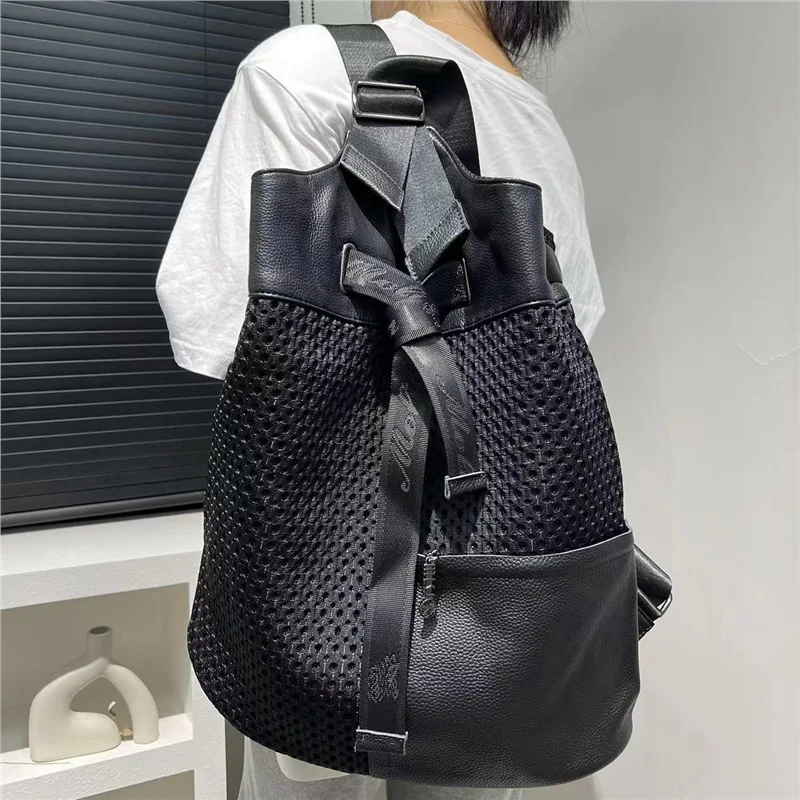 Torebka damska bucket bag nylonowa, lekka