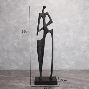 Żeliwna statuetka nóż do siana