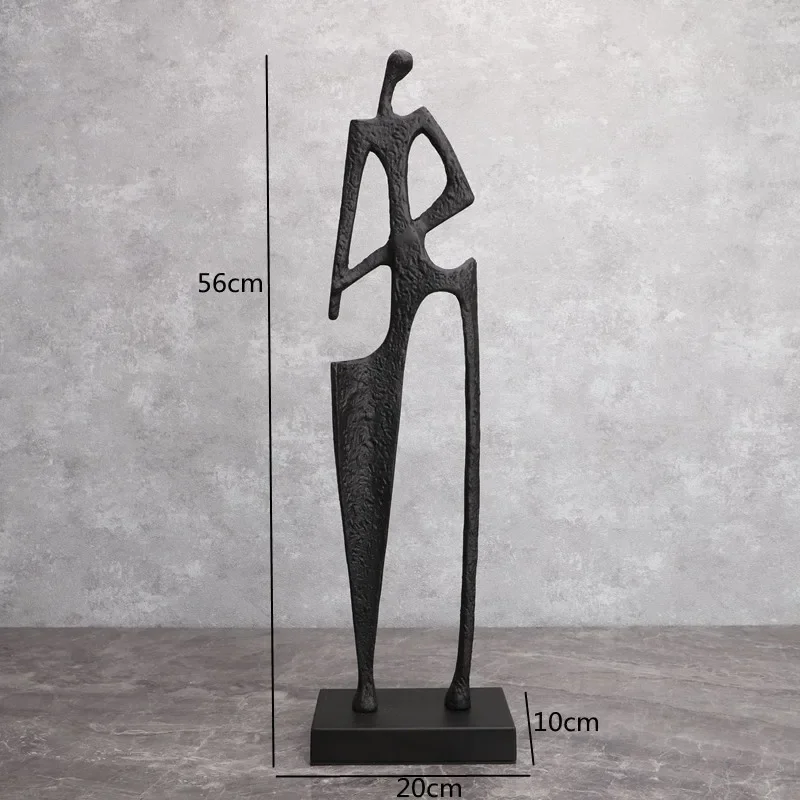 Żeliwna statuetka nóż do siana
