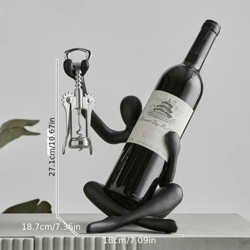 Stojak na wino w kształcie postaci