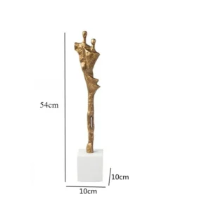 Figurka dekoracyjna metalowa