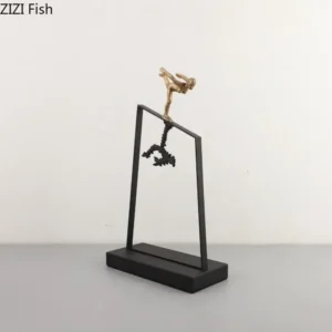 Figurka dekoracyjna metalowa