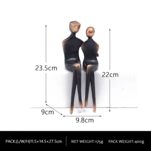 Figurka para zakochanych z żywicy