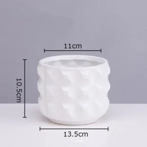 Ceramiczny wazon dekoracyjny minimalistyczny, porcelanowy